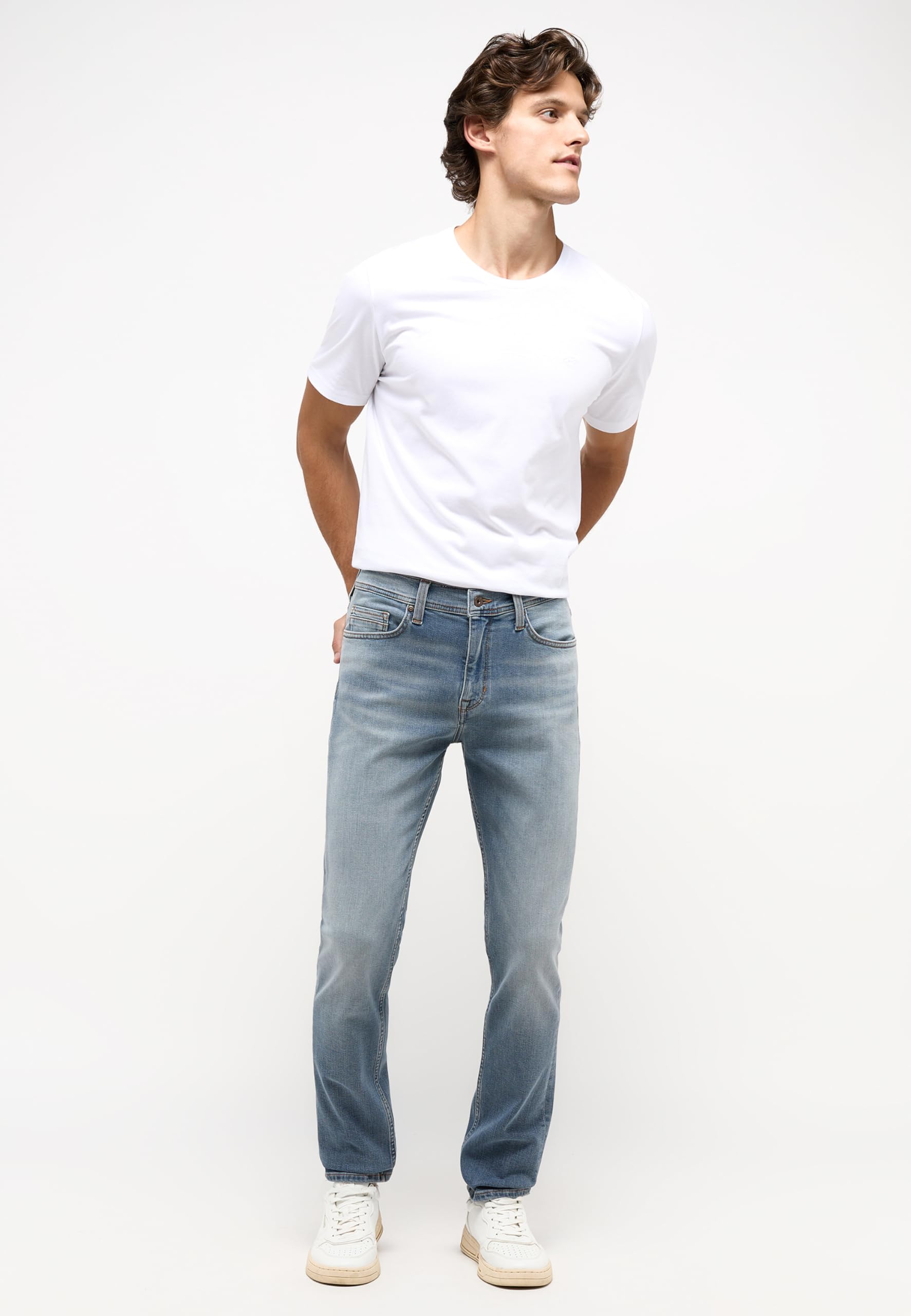 MUSTANG Herren Jeans Vegas - Slim Fit - Blau - Light Blue Denim W28-W38 Stretch, Größe:30W / 30L, Farbvariante:Light Blue Denim 583