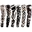 YARIEW Tattoo Sleeves for Men, 6Pcs Fake Tattoos Sleeves to Cover Arms Sun Protection Sleeve Covers for Men and Women (Set 9)