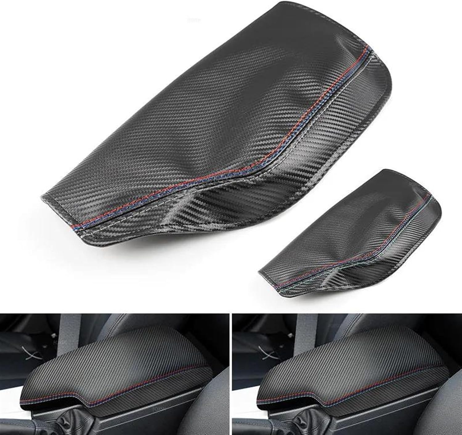 Armrest Box Protection Cover Compatible with 3 Series F30 2013-2017 2018 Accessories Trim(A)
