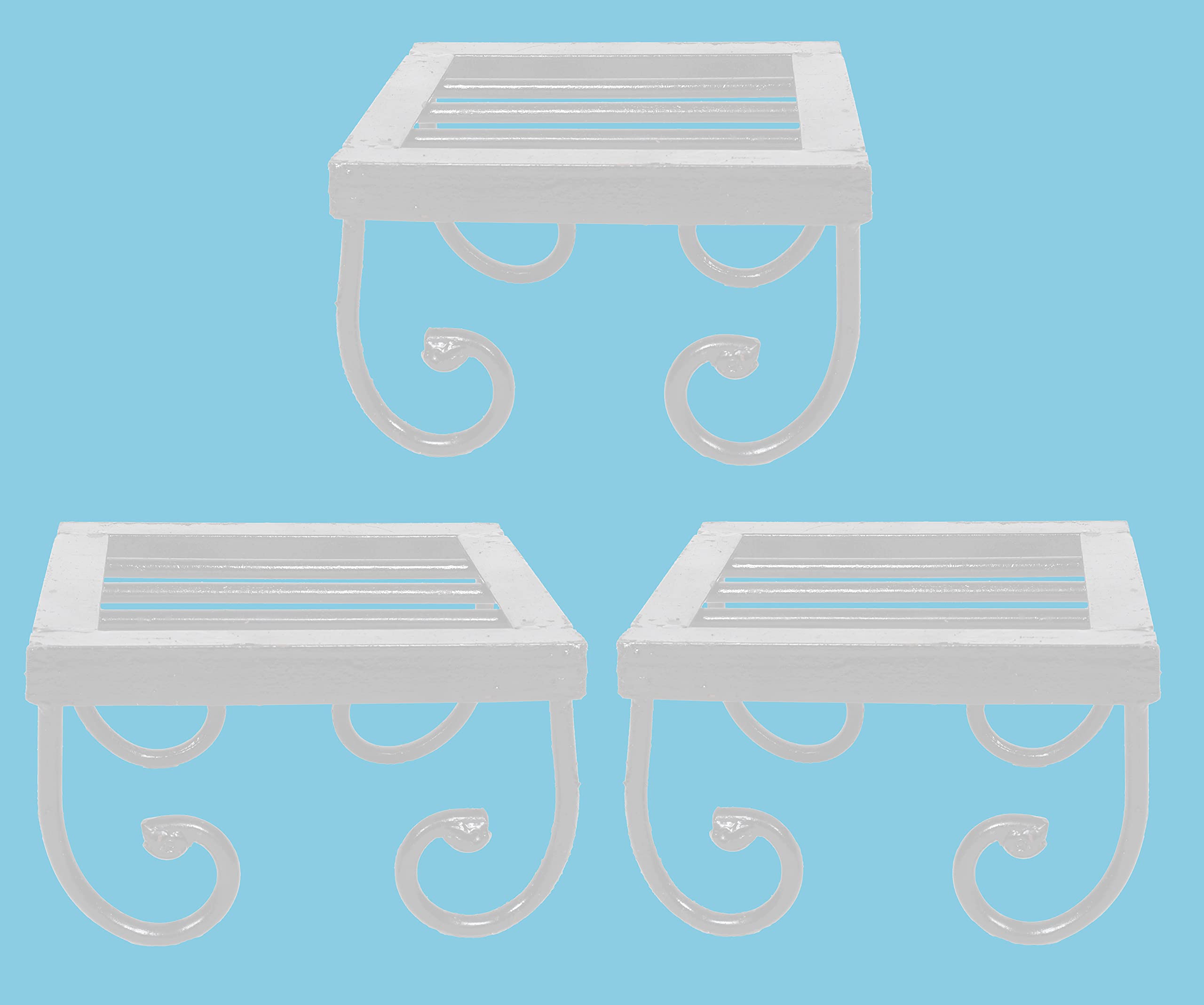 See full amazon price history chart for HINS White Iron Metal Planter Stand for Bulky & Heavy Planter Set of 4 for Indoor & Outdoor Gardening (3) I Plant Stands for Indoor Balcony I Plant Bench I Plant Stands I Pot Stand Single I Potted HINS White Iron Metal Planter Stand for Bulky & Heavy Planter Set of 4 for Indoor & Outdoor Gardening (3) I Plant Stands for Indoor Balcony I Plant Bench I Plant Stands I Pot Stand Single I Potted (B0965KWYT2) Amazon Price History, Amazon Price Tracker
