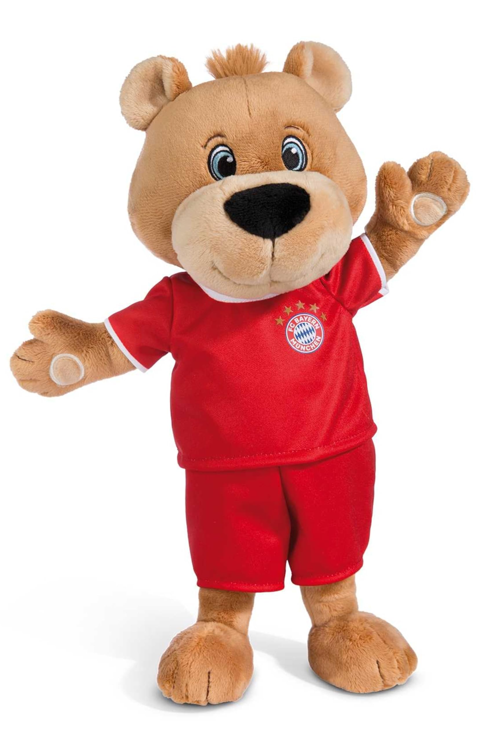 FC Bayern München Berni 35 cm Maskottchen Kuscheltier Plüschfigur FCB - Plus Aufkleberkarte FCB