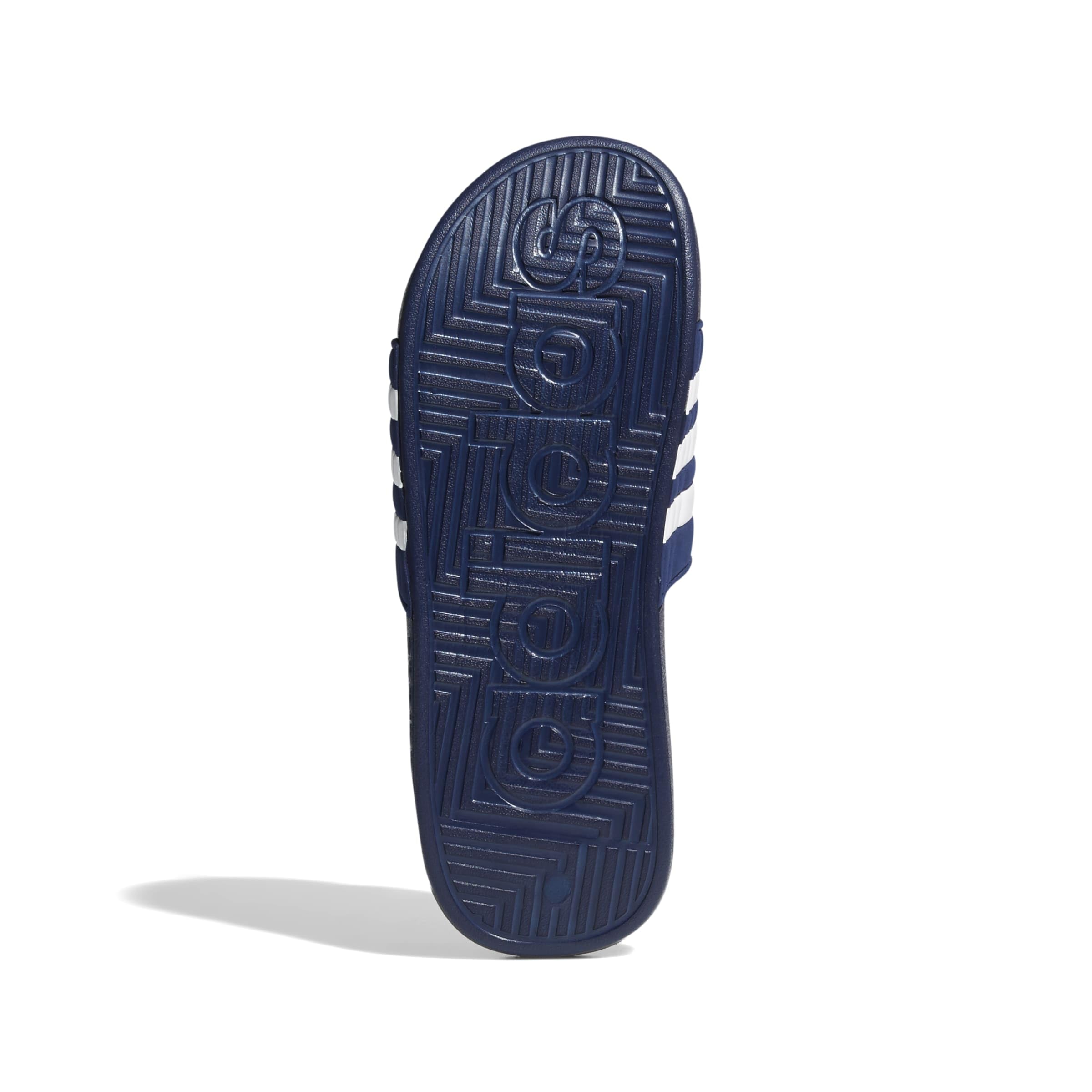 adidas Unisex-Adult Adissage, Dark Blue/White/Dark Blue, 6/7
