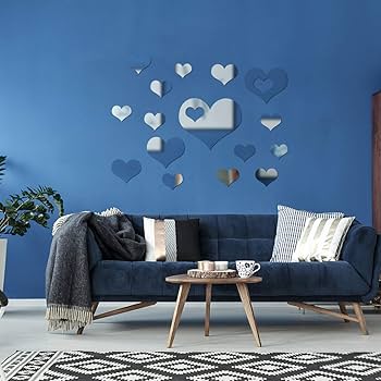 ハート型コラージュアート　壁掛け　インテリア ハート型コラージュアート 壁掛け インテリア