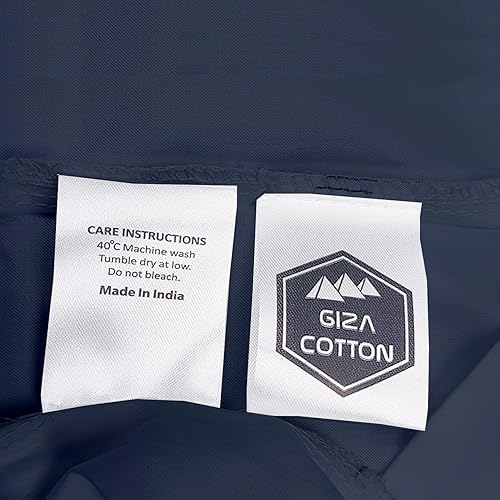 Miniatura 8 de MyGiza Sheets - Juego de sábanas de algodón Giza de primera calidad, tamaño split king, individual, matrimonial, king y queen, set de 4 unidades.