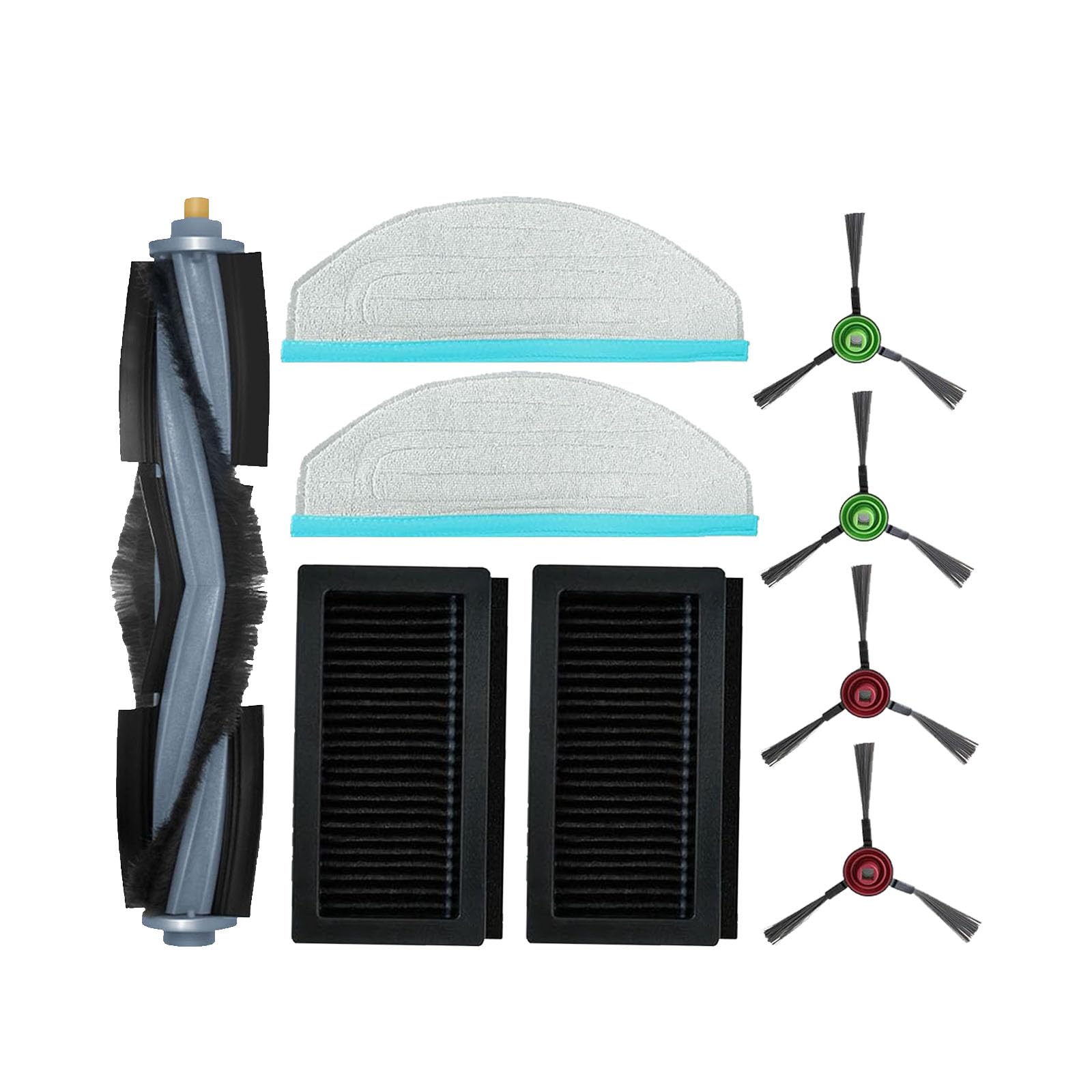 Replacement Accessories Kit for Yeedi Cube: Replacement Parts Compatible with Yeedi by ECOVACS Cube Robot Vacuum, Main Brush Side Brush Hepa Filter Mop Pads Cleaning Tool Spare Parts