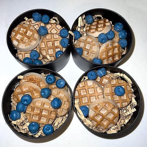 Miniatura 6 de Juego de moldes de silicona para gofres, 2 unidades, 1820 cavidades, mini molde de silicona para waffle, molde antiadherente para hacer galletas,