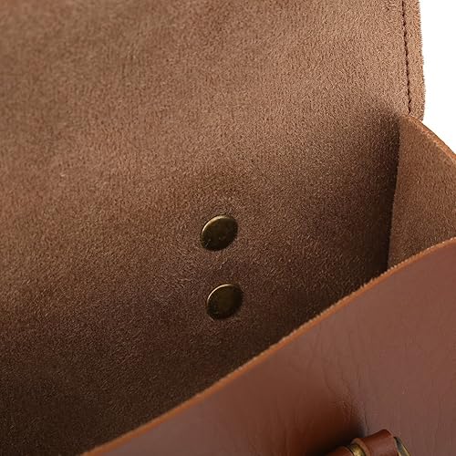 Miniatura 9 de Tbest Accesorios retro de mimbre marrón, retro de cuero artificial ciclo frente marco bolsa de ciclismo accesorio de cuero bolsa alforjas bicicleta