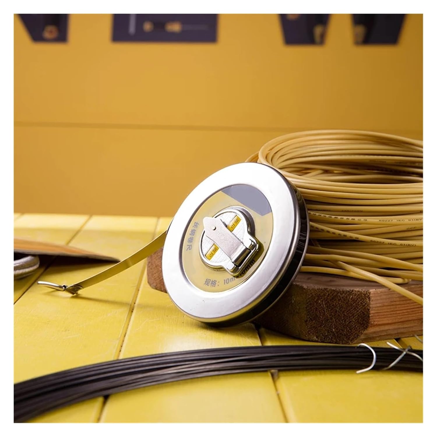 Stainless Steel Shell Multifunction Hand Tools Measuring Tape(30m)