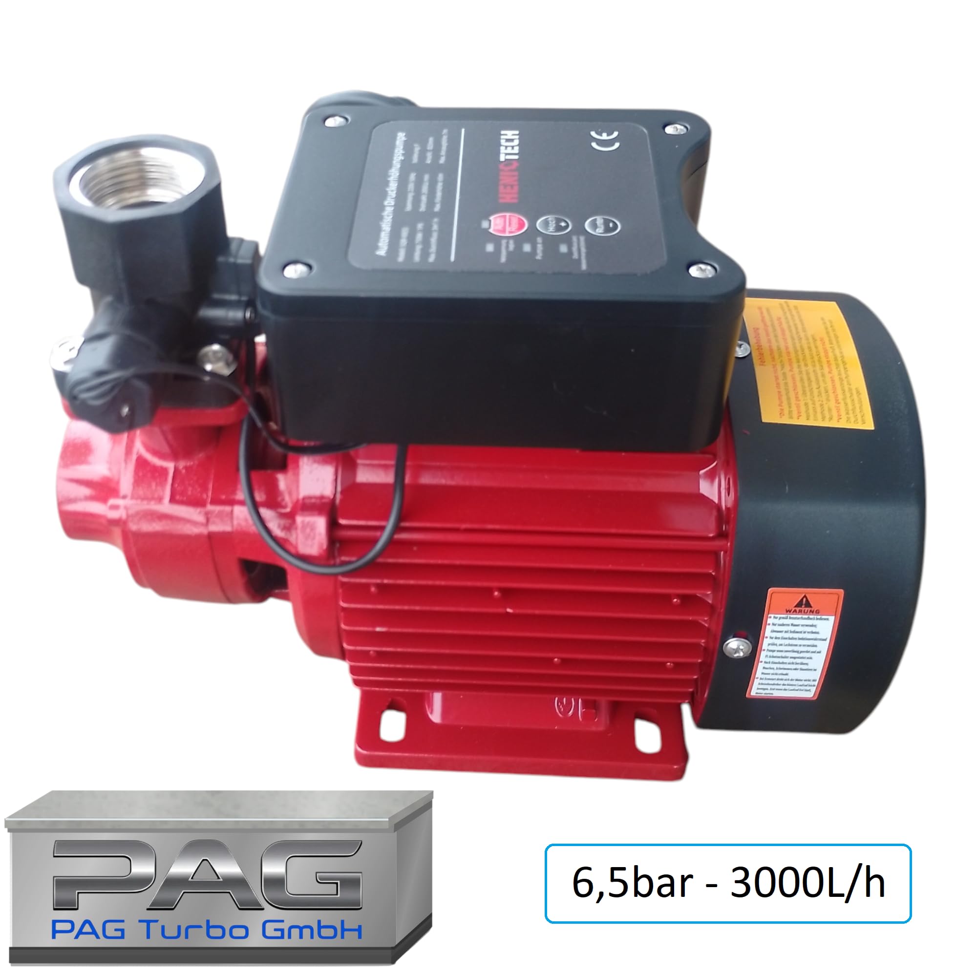 Intelligente Automatische Druckerhöhungspumpe SQB80-750 Watt - 3000 L/h 6,5 bar z.B. für PFT G4/G5, VR6, Putzmeister