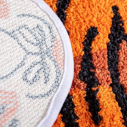 Miniatura 3 de Alfombra personalizada con estampado de tigre, bonita alfombra de felpa de tigre sintético, antideslizante, decoración del hogar, tapete esponjoso