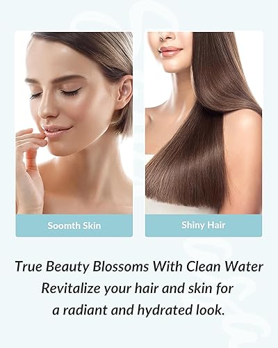 Miniatura 6 de Filtro de ducha para cabezal de ducha de belleza, filtro KDF-55 recomendado por dermatólogos para suavizar el agua dura, mejora el cabello y la piel