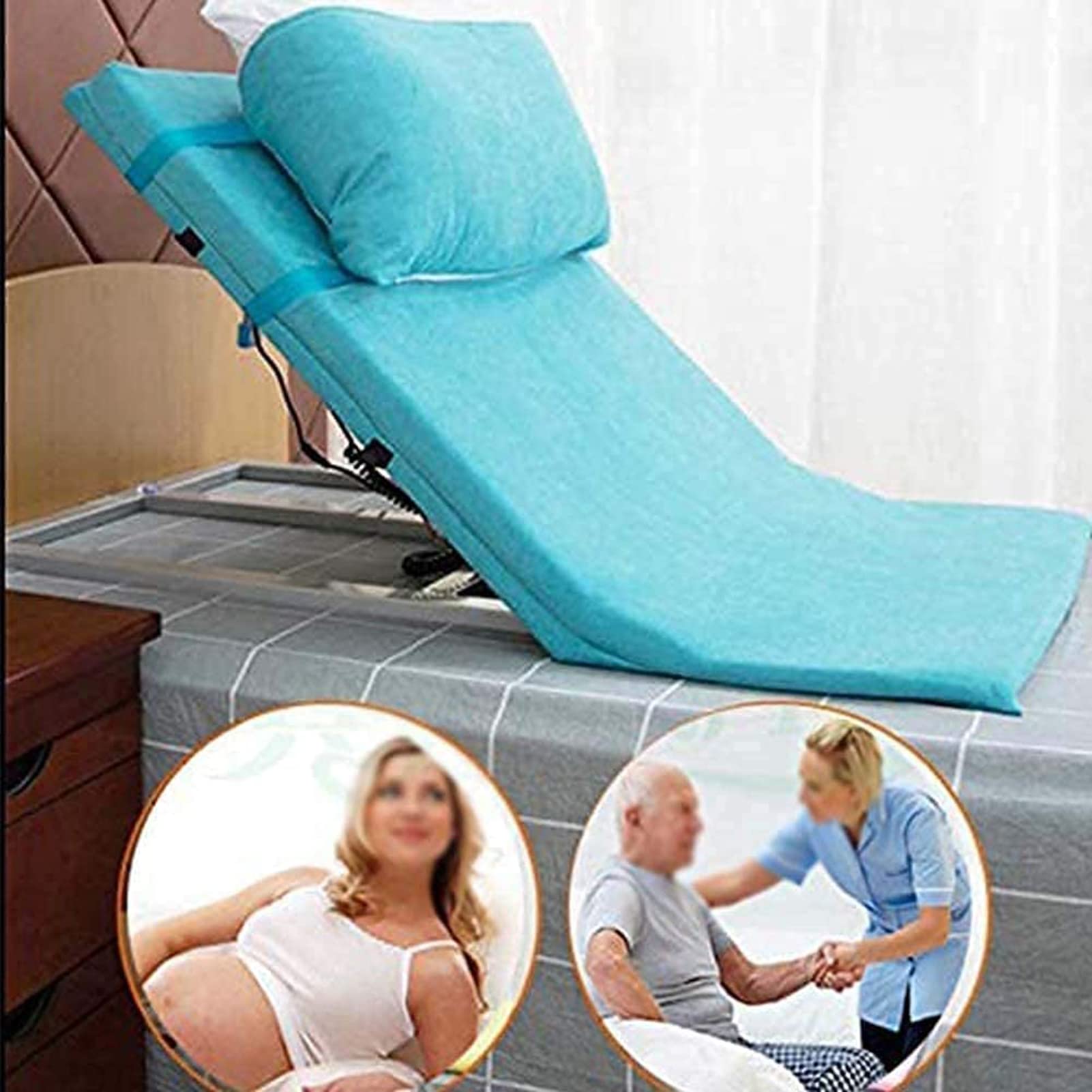 Soporte de espalda ajustable para sentarse o reclinarse en la cama, silla o sofá, ideal para mayor comodidad y asistencia postural