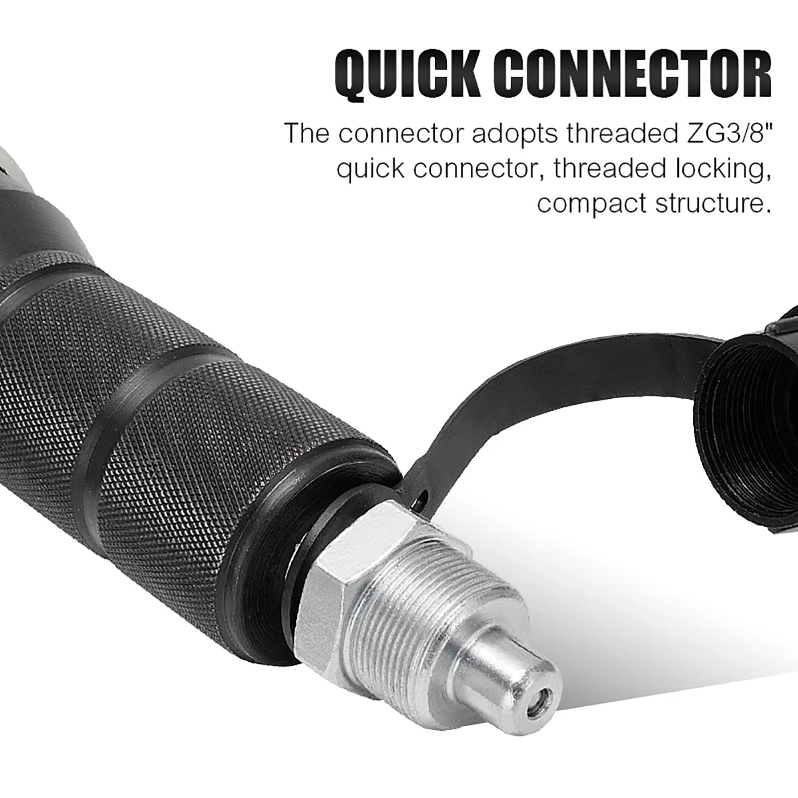 Pinza crimpatrice idraulica per tubi con connettore Quick-Lock e custodia per collegamenti portatili