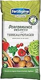 FERTILIGENE NATUREN POTPO35 - Terreau Potager Performance Organics UAB 35 L - Pour 2 fois plus de fleurs et de récoltes - Nourrit les cultures pendant 3 mois - Enrichi en engrais - Fabriqué en France Terreau Potager 35L