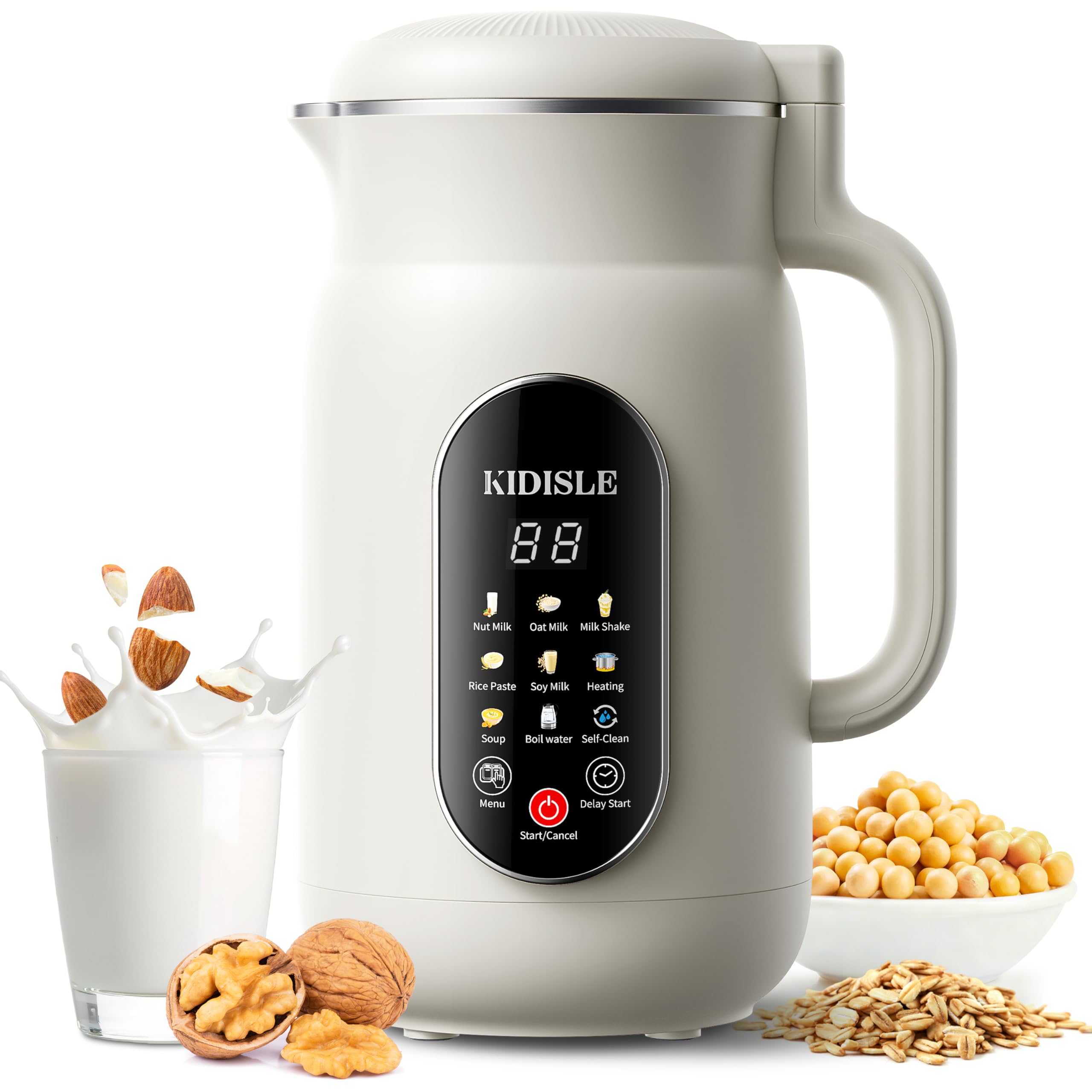 Photo 1 of KIDISLE 10-in-1 Nut Milk Maker Machine & Soup Maker, Self-Clean, 51oz
