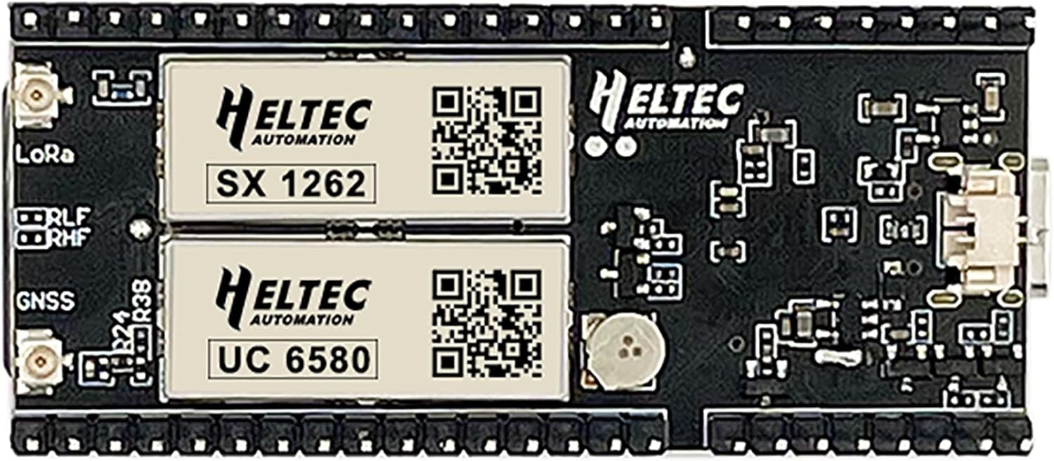Heltec ESP32 LoRa Meshtastic Asset Wireless Tracker Development Board SX1262 Chip with Wi-Fi BLE GPS for Vehicle Bike Kids Pet Car Fitness Tracker (902-928MHz)