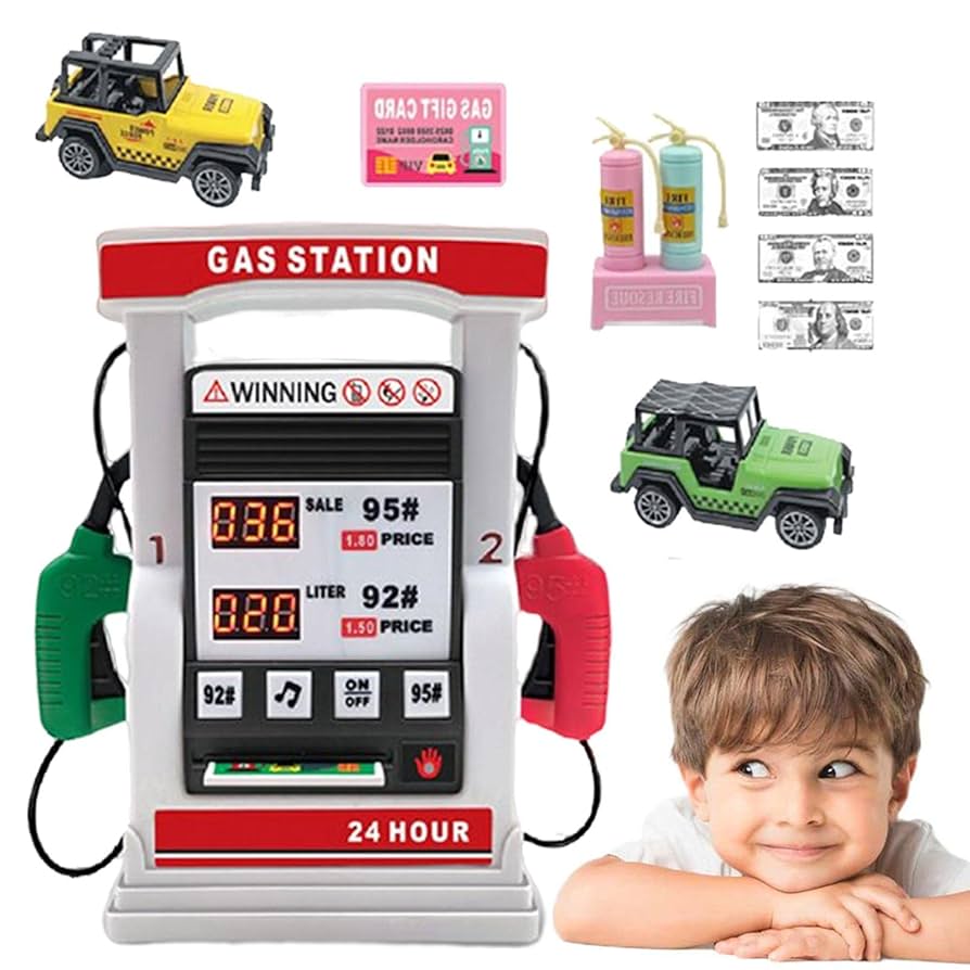 QUICK-START GAS STATION ブリキおもちゃ - メルカリ QUICK