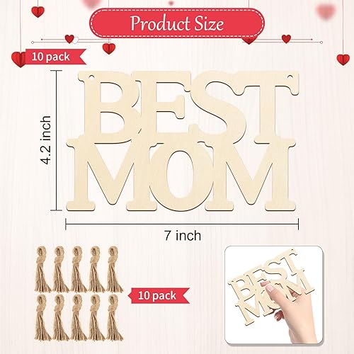 Miniatura 314 de Trébol de madera de gran tamaño de 7 pulgadas, adornos para el día de San Patricio para pintar, tréboles de madera en blanco en blanco, sin