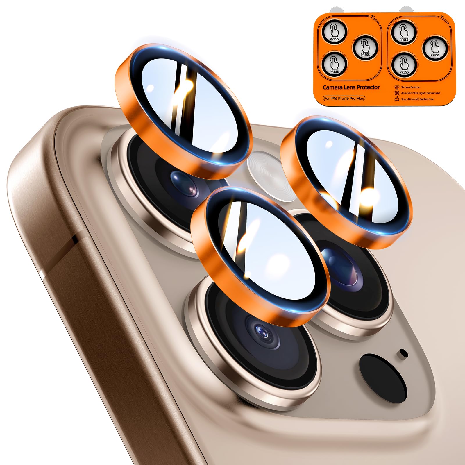 TOCOL Kameraschutz für iPhone Serie