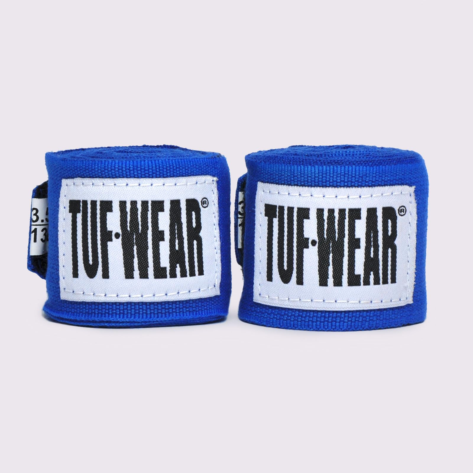 Tuf Wear Cotton Thumb Loop Hook And Loop Under Gloves Boxing Training Competition Combat MMA Handwraps, Junior, 1.5m, Blue, TW15685Blue