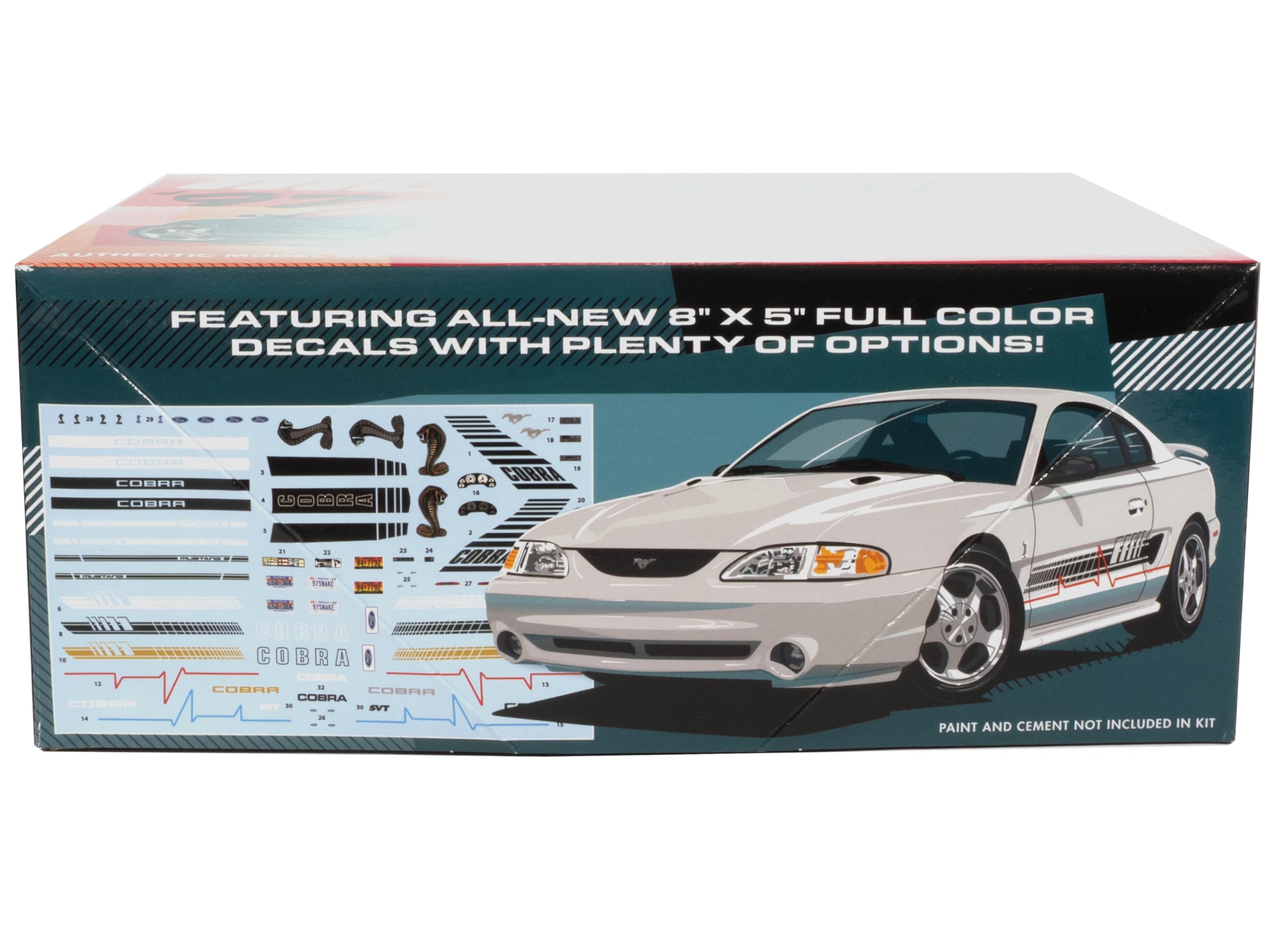 Amazon.com: AMT 1997 Ford Mustang Cobra 1:25 Scale Model Kit