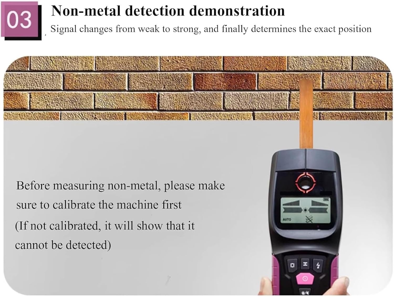 Stud Finder Wall Scanner - Multifunctional Detector with LCD Display, Detects Metal, Wood, AC Cables, PVC Water Pipes - Essential Tool for Home Renovation and DIY Projects