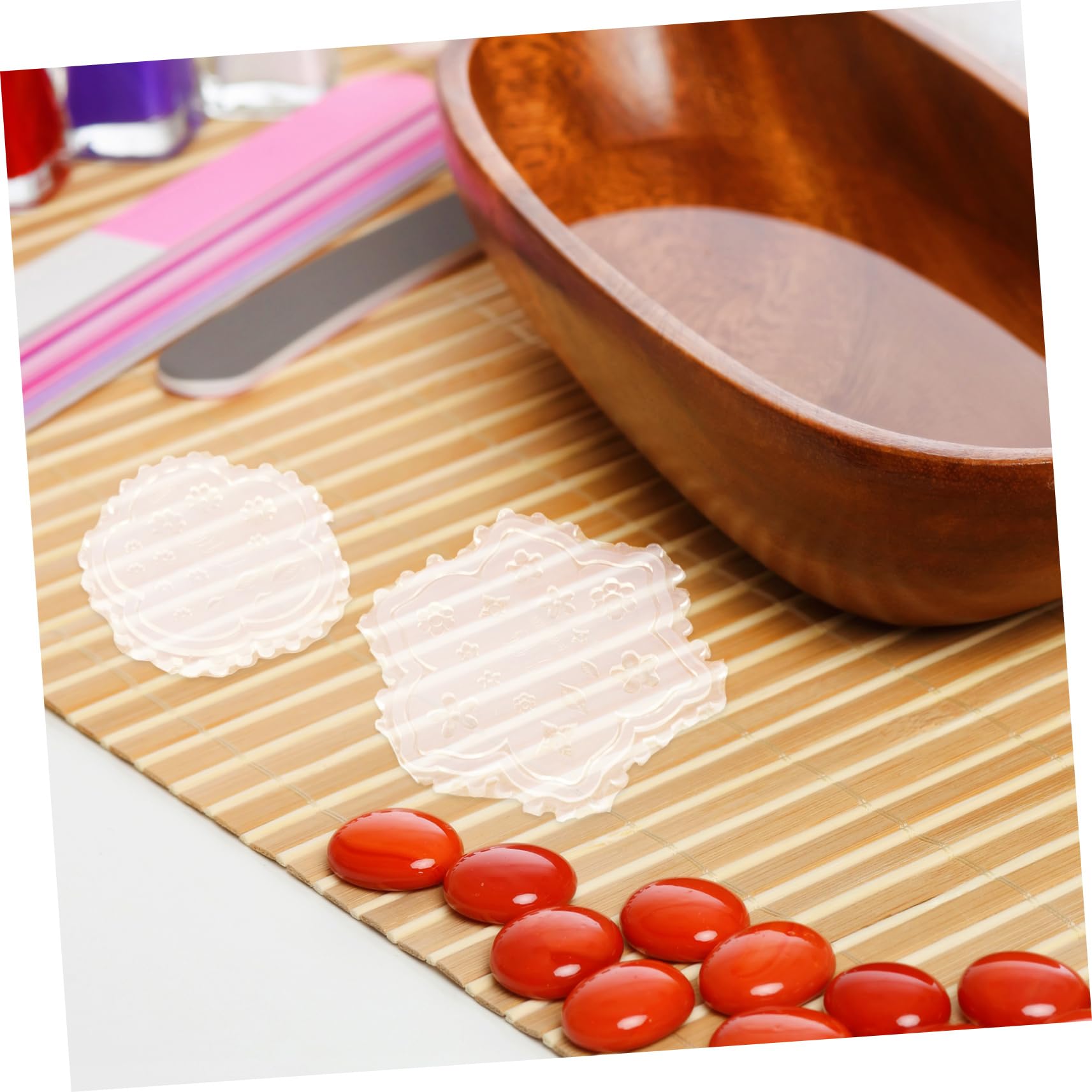 Operitacx 3 Ensembles Moule Sculpté en 3D Moule À Panettone Moules À Résine De Pottier Fileuse De Perles d'argile Moules en Pâte Polymère Moules d'art D'ongle De Bricolage 4 Pièces * 3