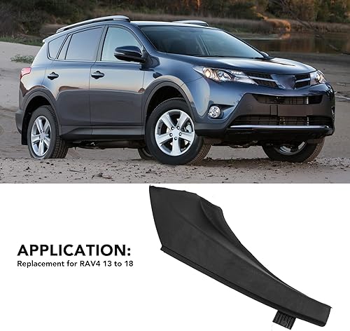 Miniatura 5 de Extensión del capó del limpiaparabrisas, sello lateral del capó, cubierta delantera negra para RAV4 13-18 (izquierda 53867 0R030  53867 42020)