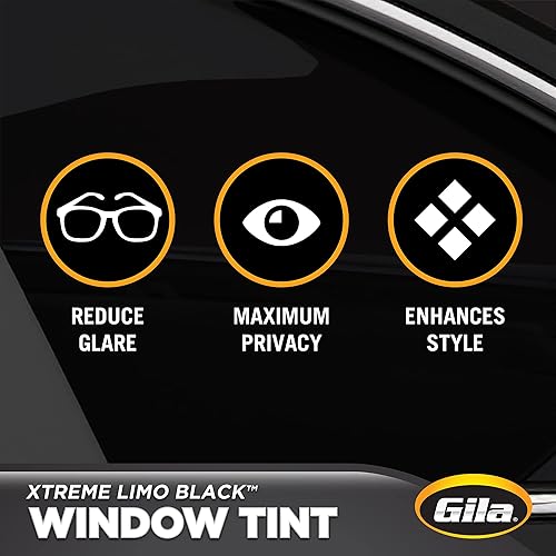 Miniatura 9 de Gila Xtreme Limo - Tinte automotriz para polarizado de ventana 2.5% VLT, control de deslumbramiento, bloqueo UV, 24 x 78 pulgadas (2 x 6.5 pies)