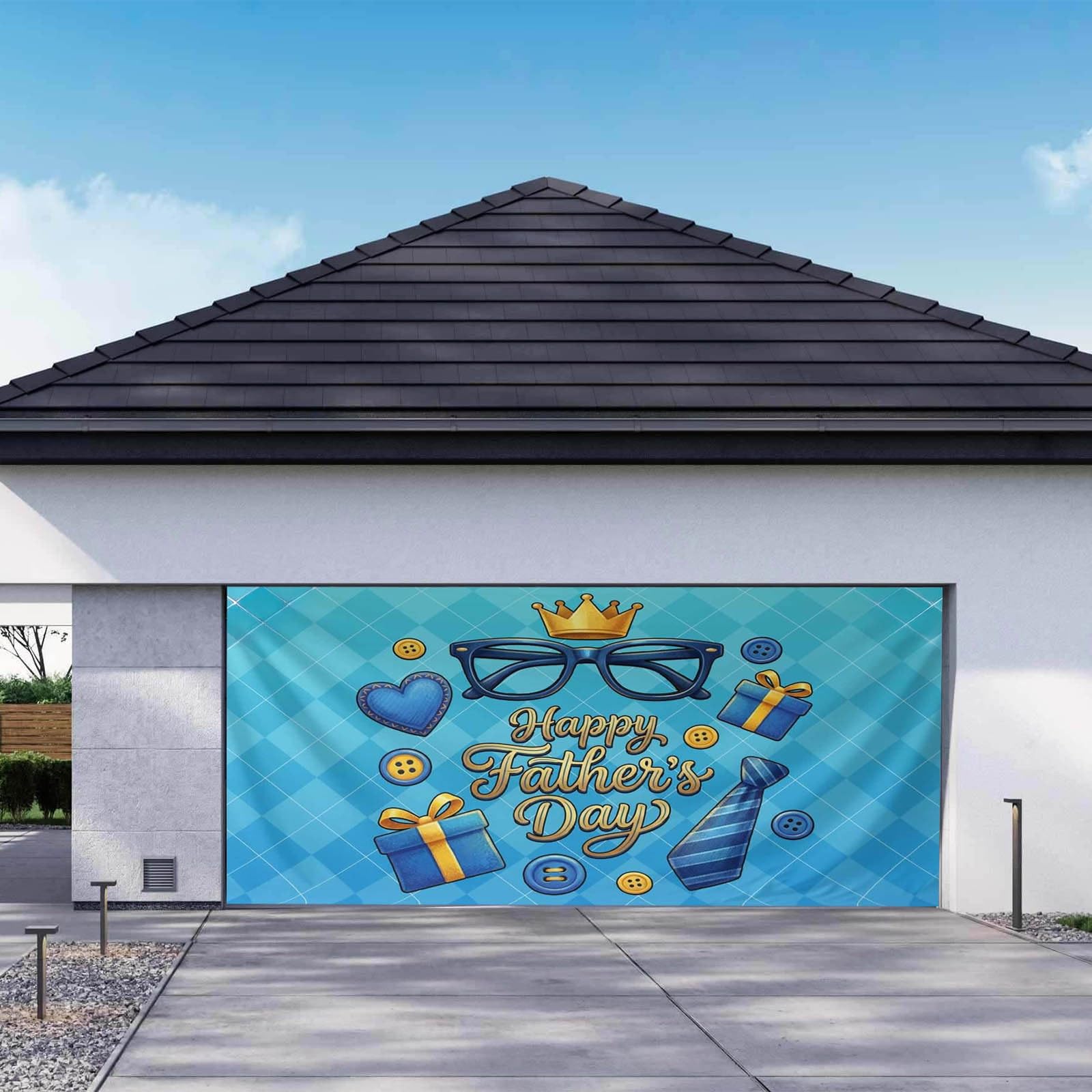 Banner de garaje para uso al aire libre, vinilo para patio y entradas de talleres para comunicar eventos o anuncios # e Y exhibiciones en casa o lugares de pequeñas empresas