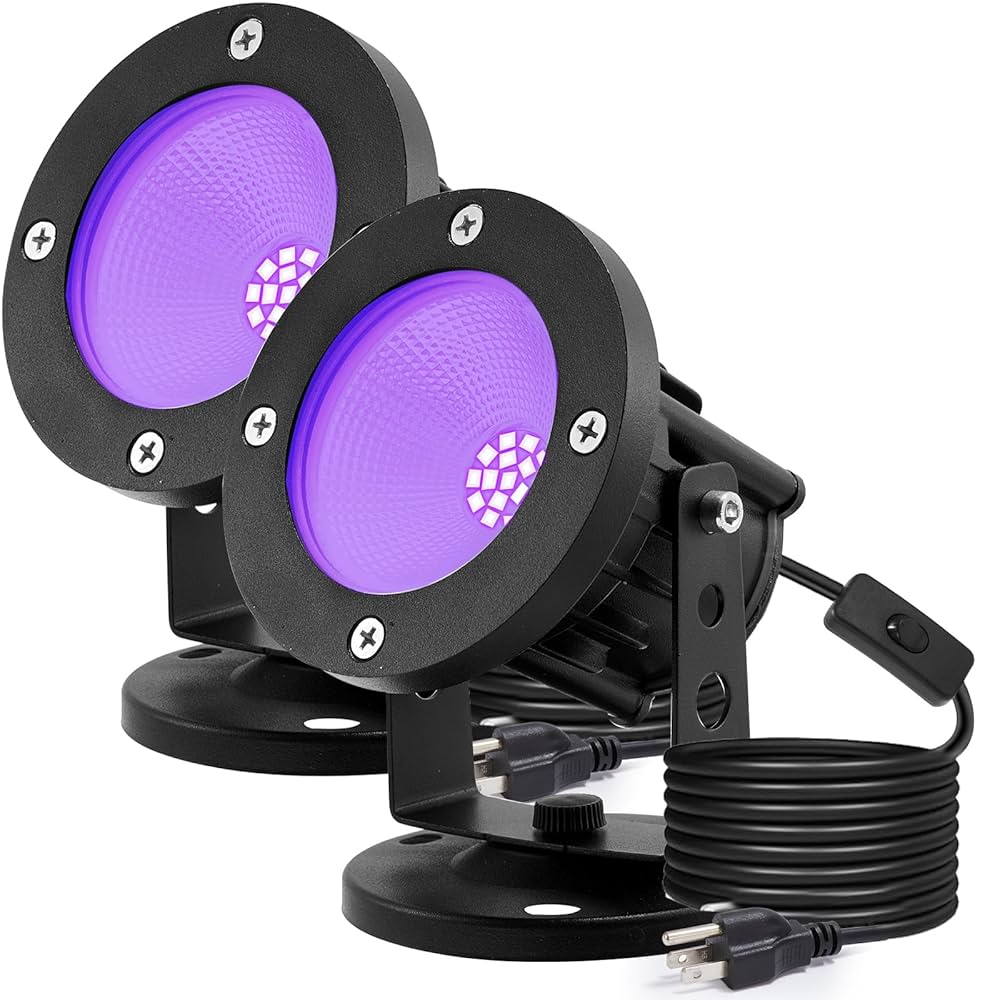 iCreating 20W Black Light Spotlight - Strong Black Light