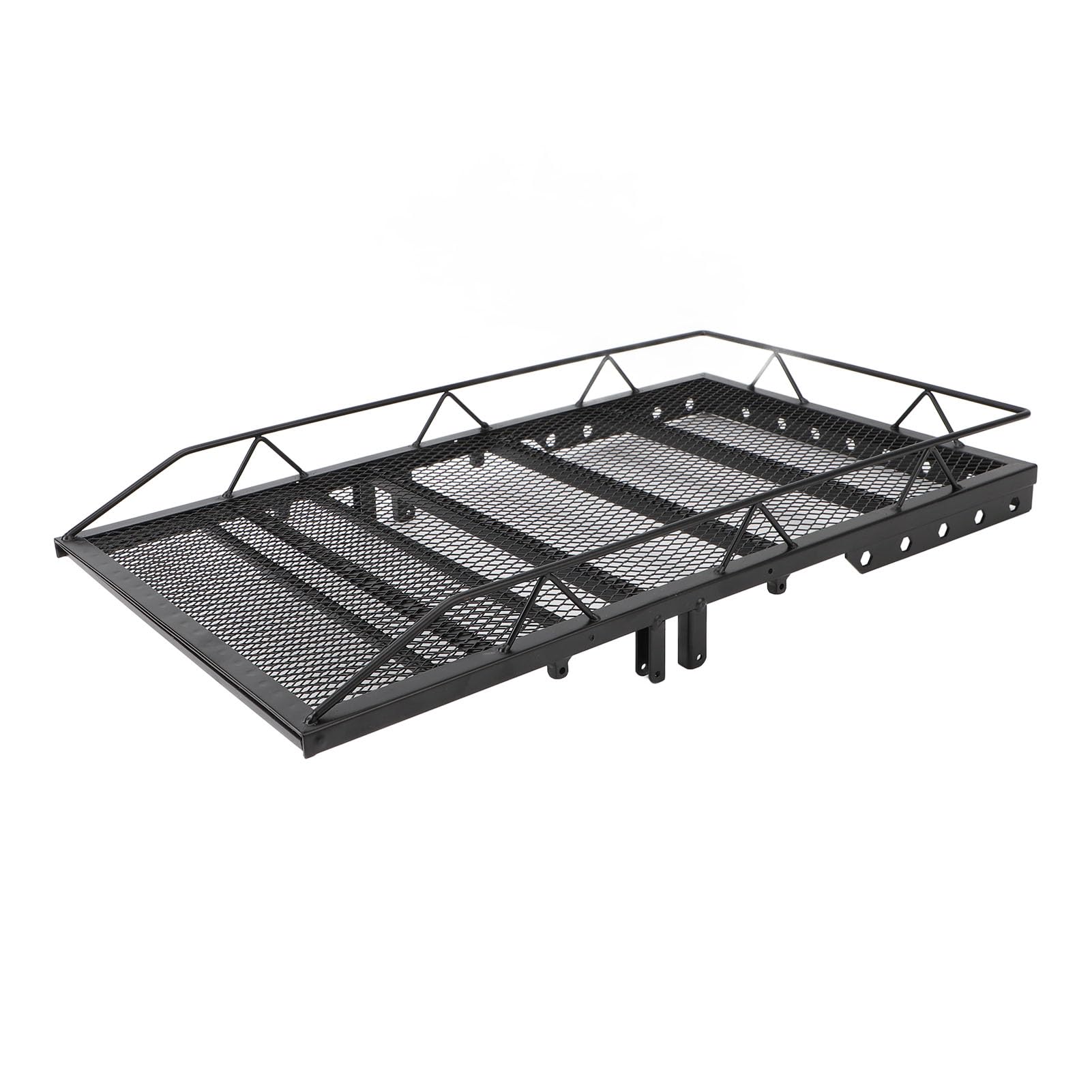 Przyczepa RC do Ciągnięcia za Samochodem, Aluminiowa Przyczepa Samochodu RC do SCX10 CC01 D90, Przyczepa do Przewozu ładunków w Skali 1/10, Przyczepa z Zaczepem