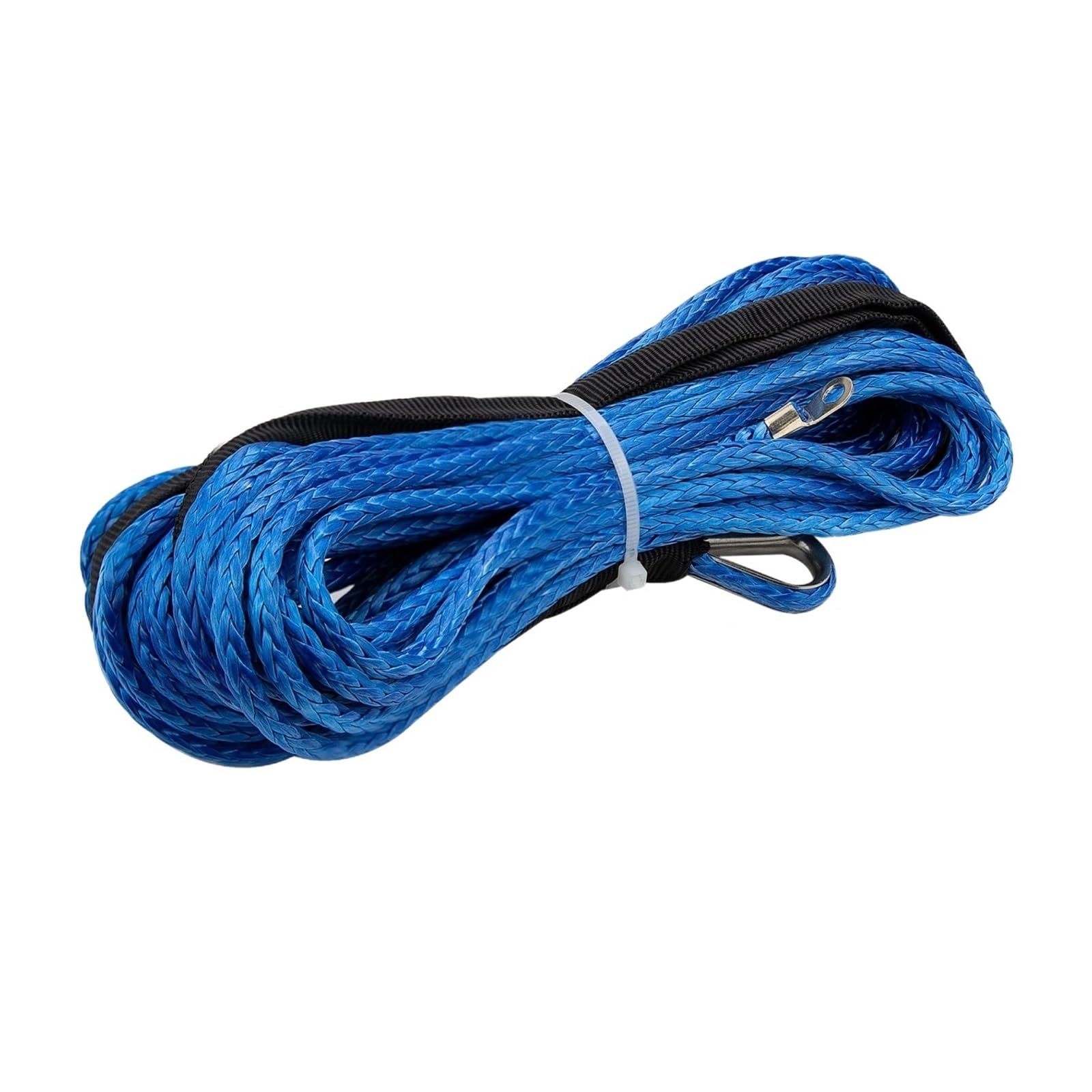 Corde de treuil synthétique 3/16" 50ft 7200lbs bleue pour ATV et UTV
