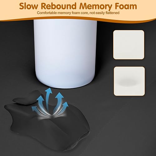 Miniatura 7 de MYFAMIREA Almohada ergonómica de espuma viscoelástica para adultos, almohada propensa para dormir en cama, leer, cojín ergonómico de espuma