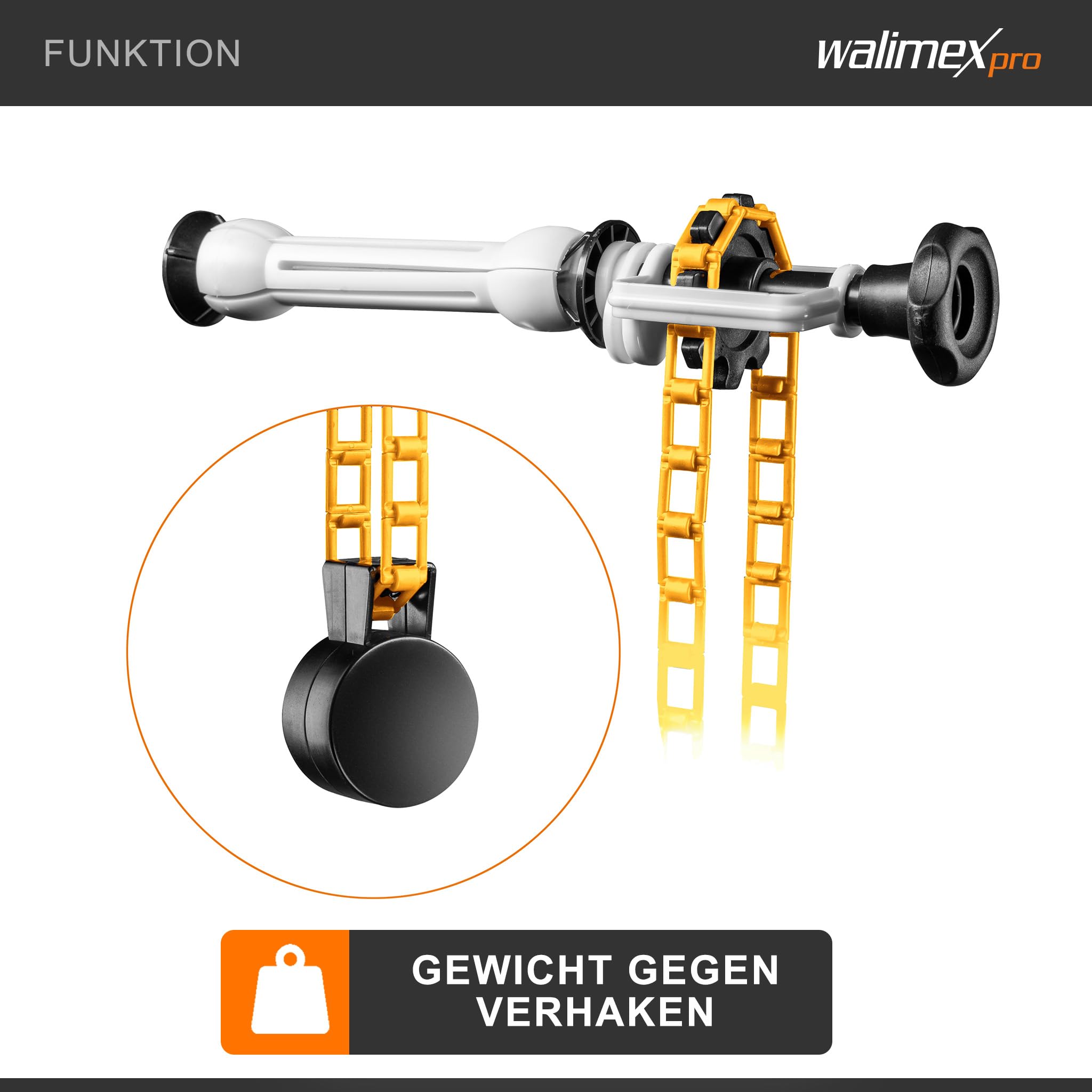 Walimex 3-fach Hintergrund Wandmontageset (3er Set)
