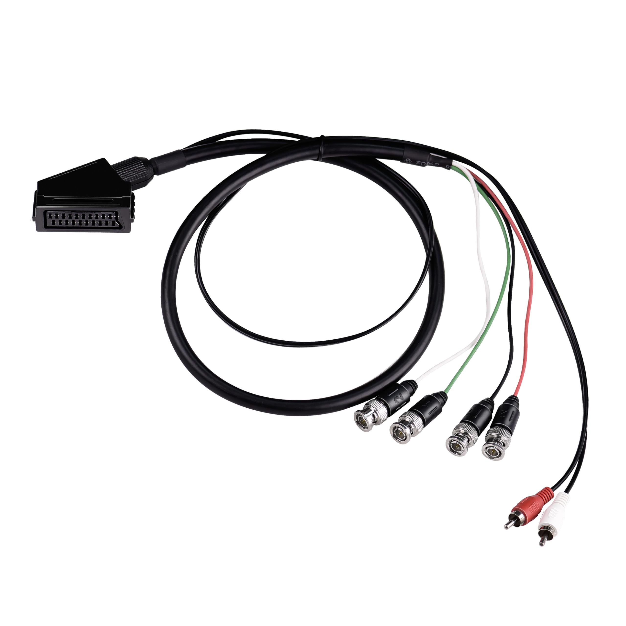 Amazon.com: XTPTFABS Female RGB Euro SCART to 4 RGB BNC and 2 RCA