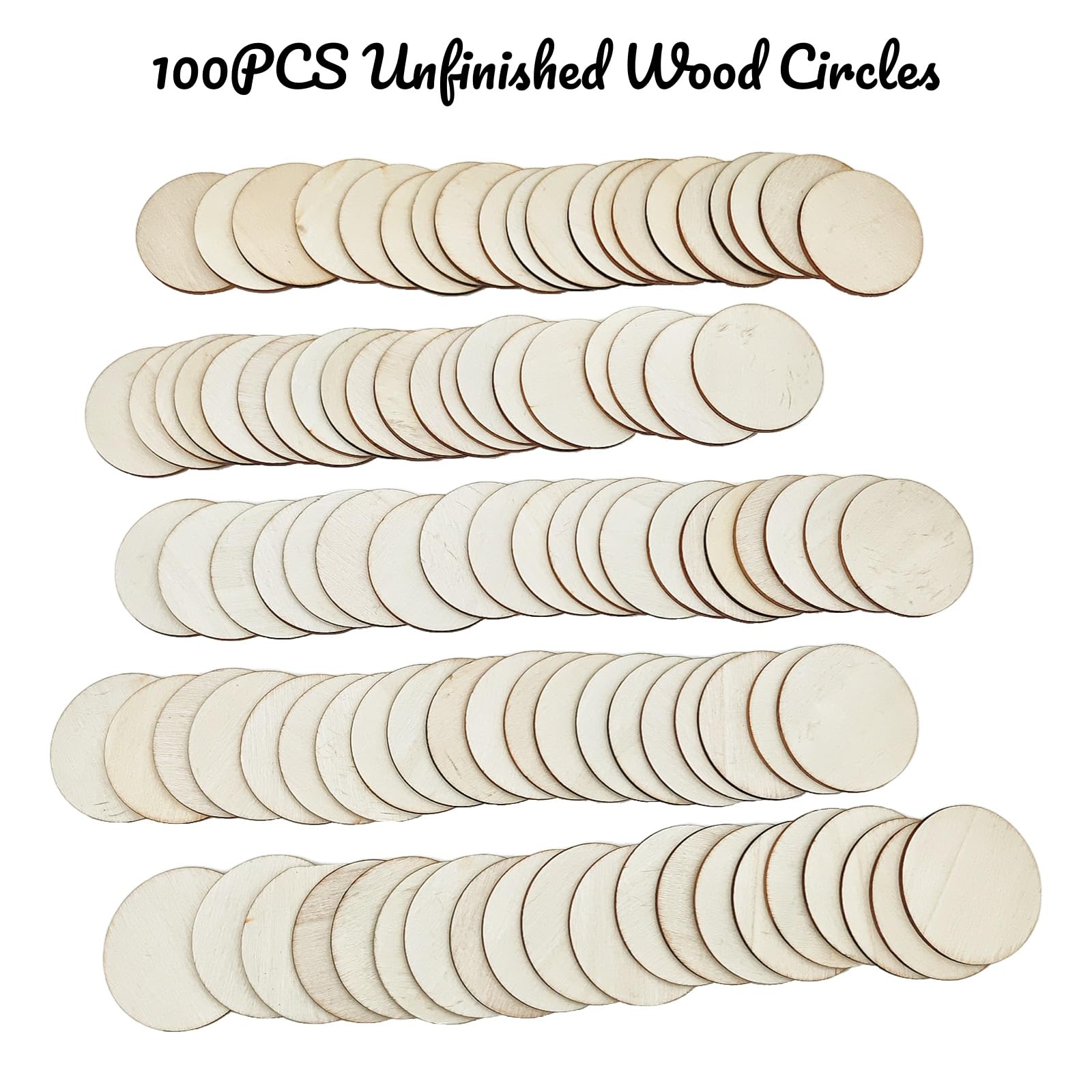 400 dischi quadrati in legno, 2 x 2 cm, pannelli in legno per fai da te, naturali, non lavorati, per progetti fai da te, decorazioni per feste, modelli architettonici