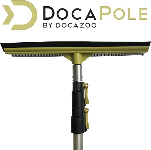 Miniatura 9 de DocaPole - Escobilla de coche y lavadora de ventanas de 5 a 12 pies con poste de extensión incluye poste de mango largo y fregadorescobilla de