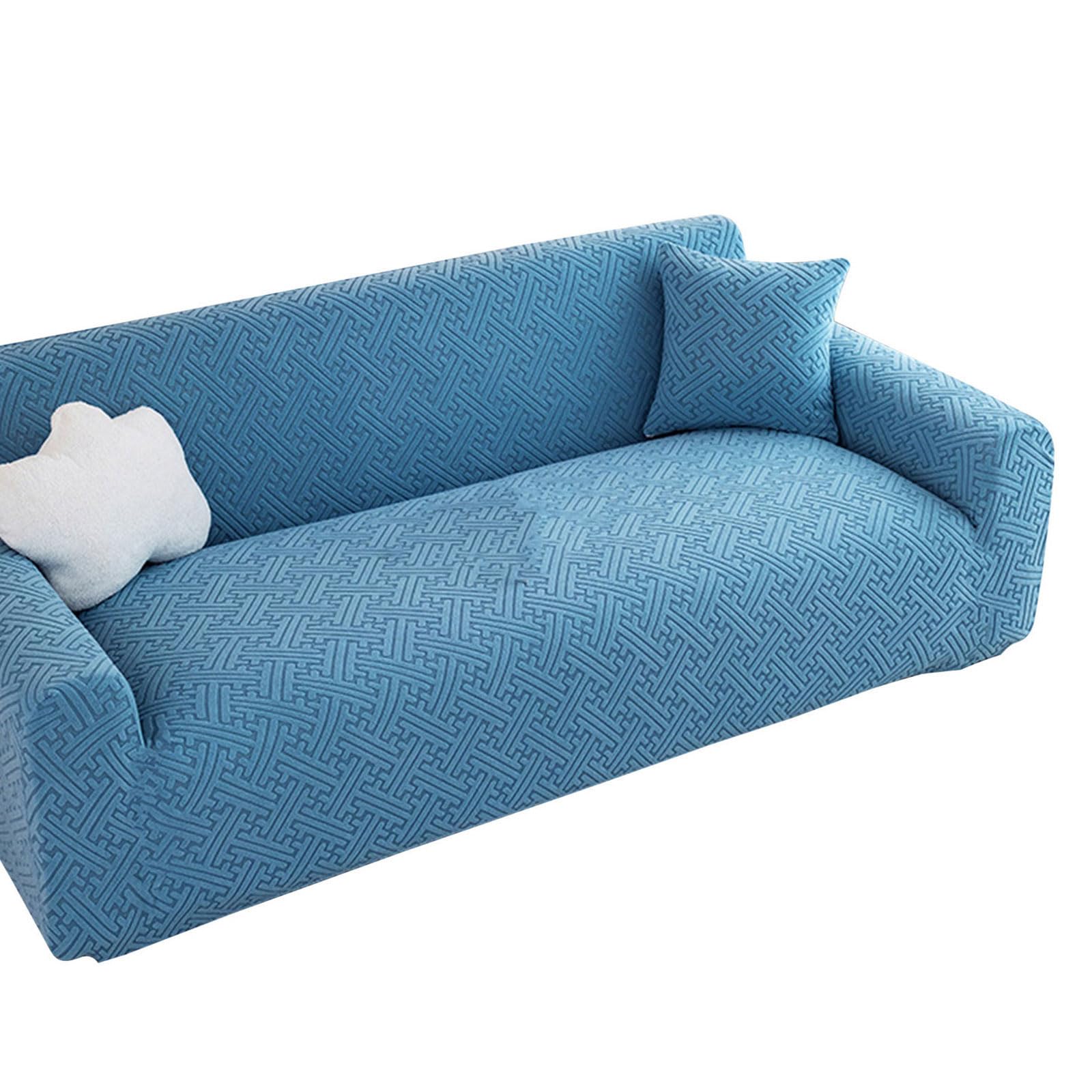 Buxuaaaa Blue Seats Sofa Armchair Covers Velvets Texture Sofa Couch Slipcovers With Armrests For Relaxation Stretch Couch Slipcover