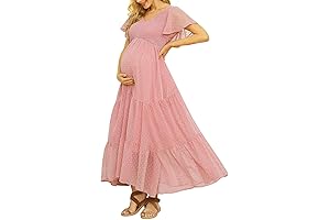 Swiss Dot Maternity Dress: Capturing Timeless Elegance During Pregnancy