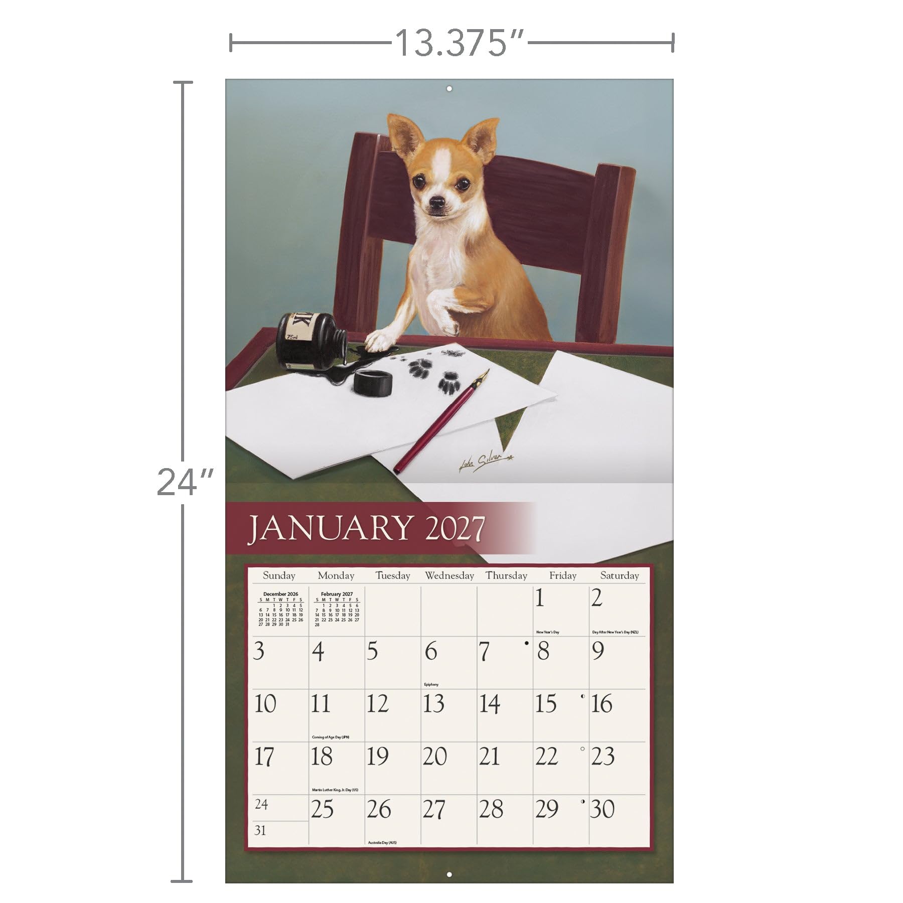 Love Of Dogs 2027 - Calendario da parete grande