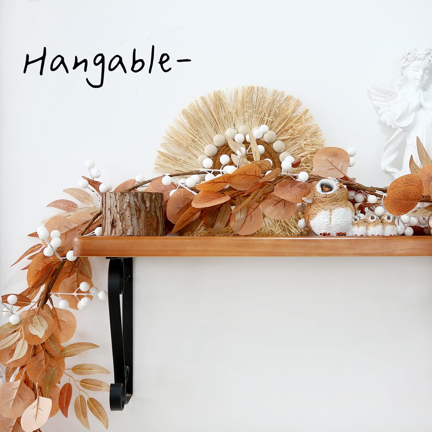 Color White Greentime Christmas White Berry Garland, Fake White Berry for Indoor Outdoor Home Decoration for Winter Christmas Holiday Decor for Fall Halloween