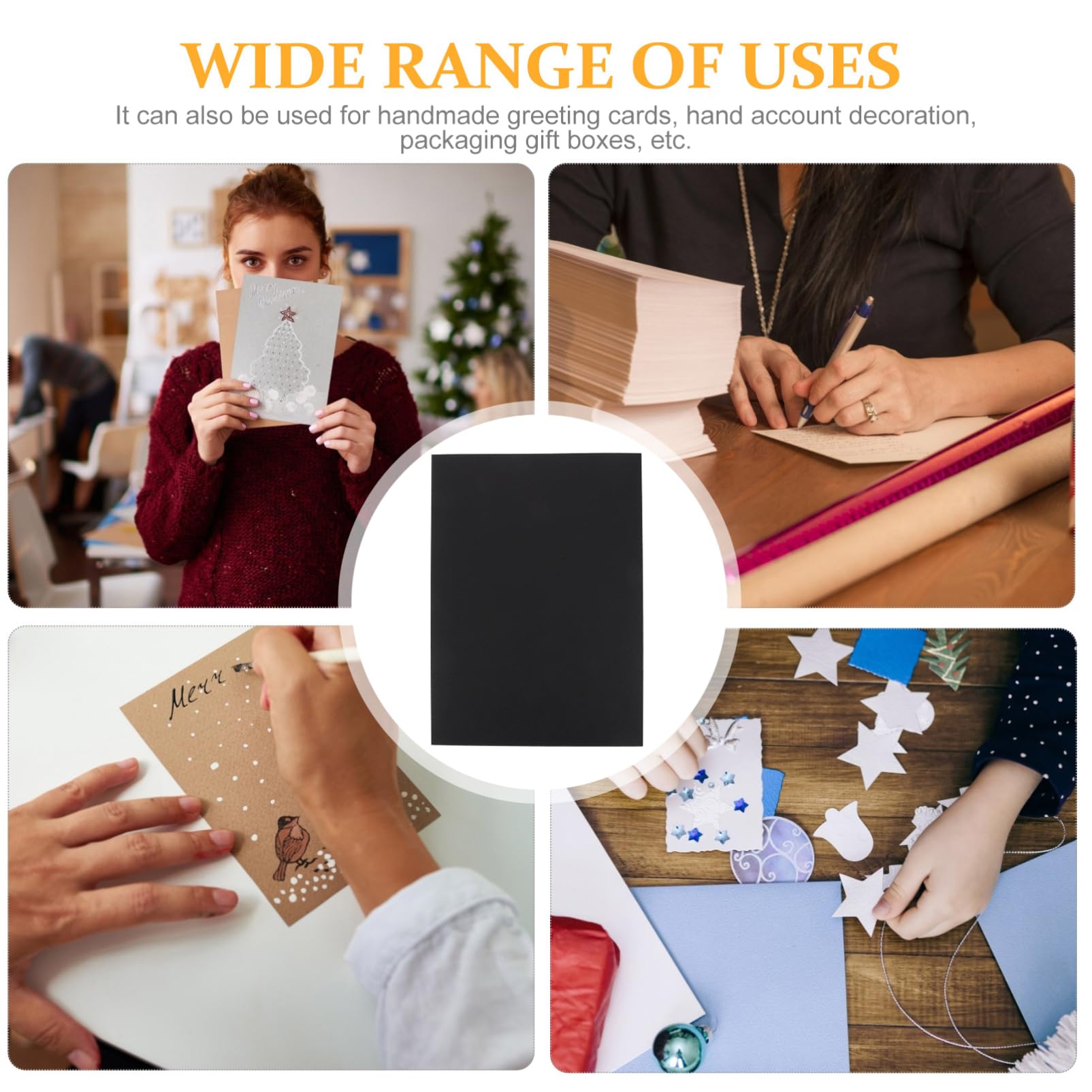 MAGICLULU Weihnachtliches Bastelpapier für Origami 100 Blatt Kartenpapier Papier Leicht und Tragbar für Unterricht und Camping