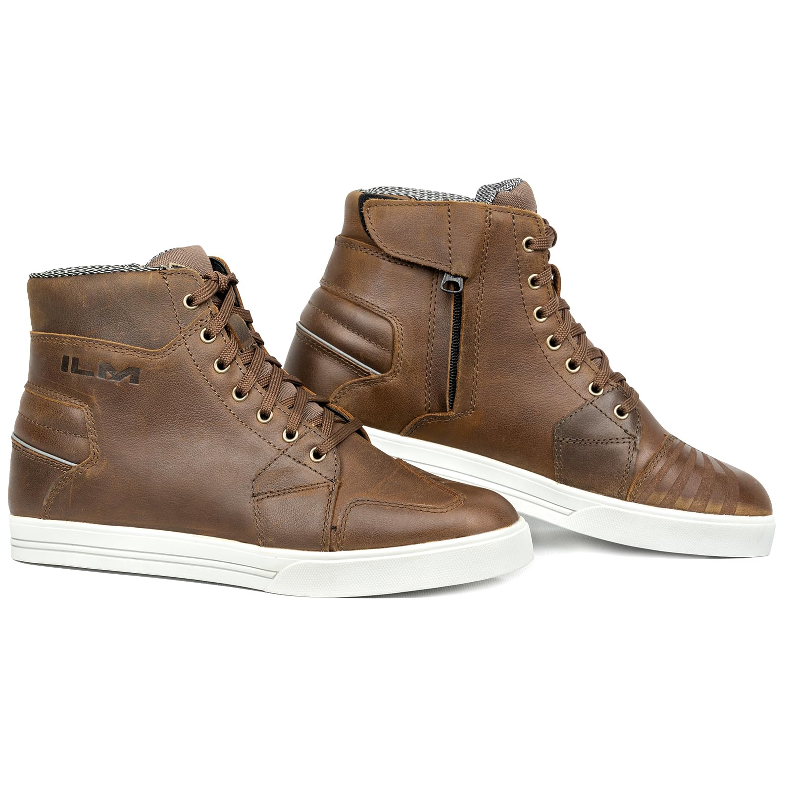 Photo 1 of ILM Men's Motorcycle Riding Boots UB32 (Brown, 8)