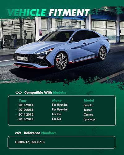 Vista 2 de Scitoo ES800717 ES800718 extremo de la barra de acoplamiento exterior delantera para Hyundai Sonata Kia Sportage 2010-2015 Hyundai Tucson 2011-2015