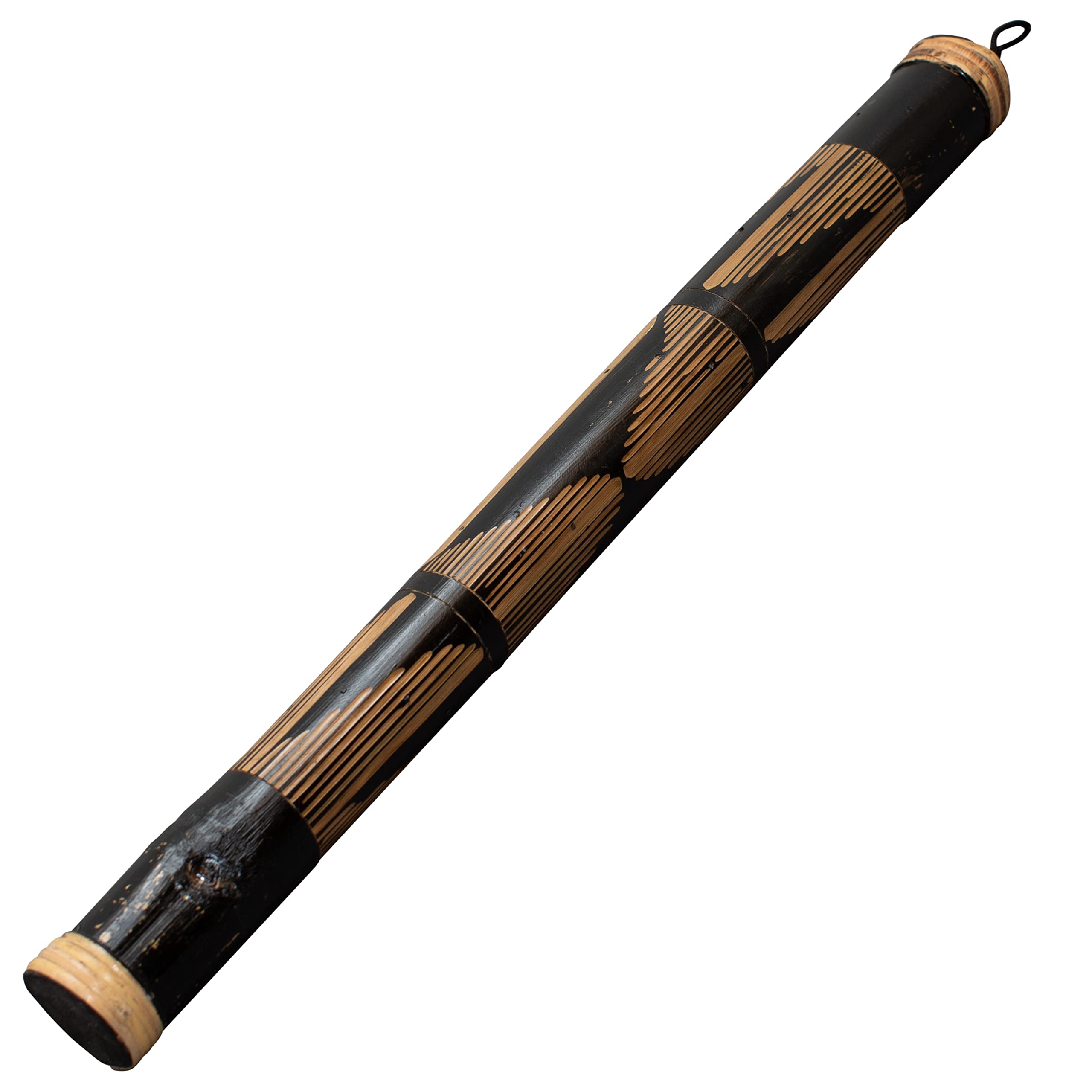 Australian Treasures - Bastioni della pioggia 60cm carved con borsa rainstick in nylon