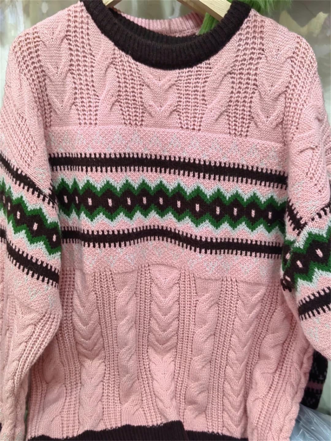 Jesienno-zimowy sweter vintage damskie topy z długim rękawem do swetrów z dzianiny