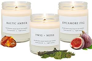 Wax & Wane Signature Line Scented Candles: 100% Natural Indulgence