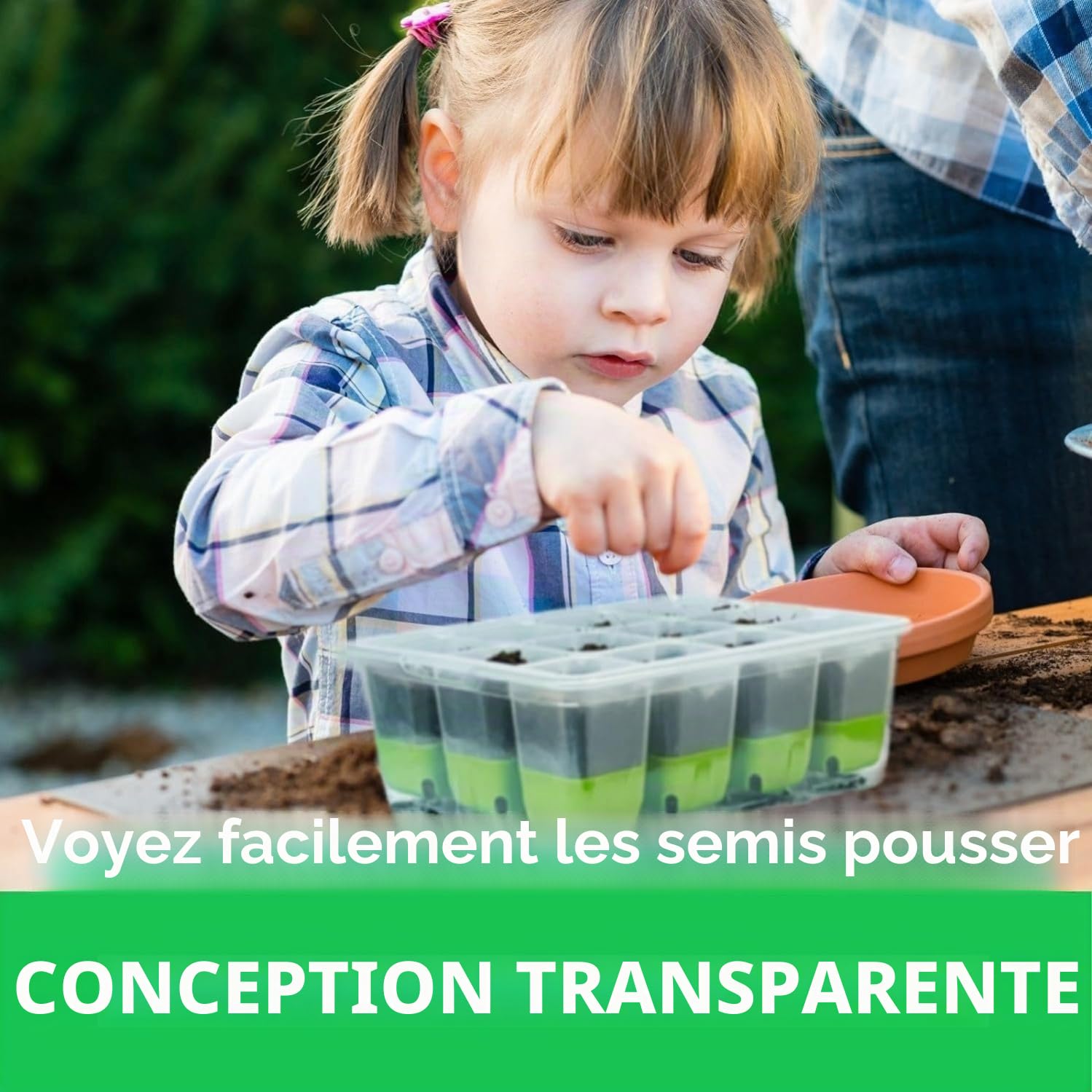 KAHEIGN 6 Pièces Silicone Plateaux de Démarrage de Graines, 72 Cellules Plateaux de Propagation de Graines Réutilisables avec Évents Réglables, Couvercle Surélevé, Silicone Base, Étiquettes, Outils
