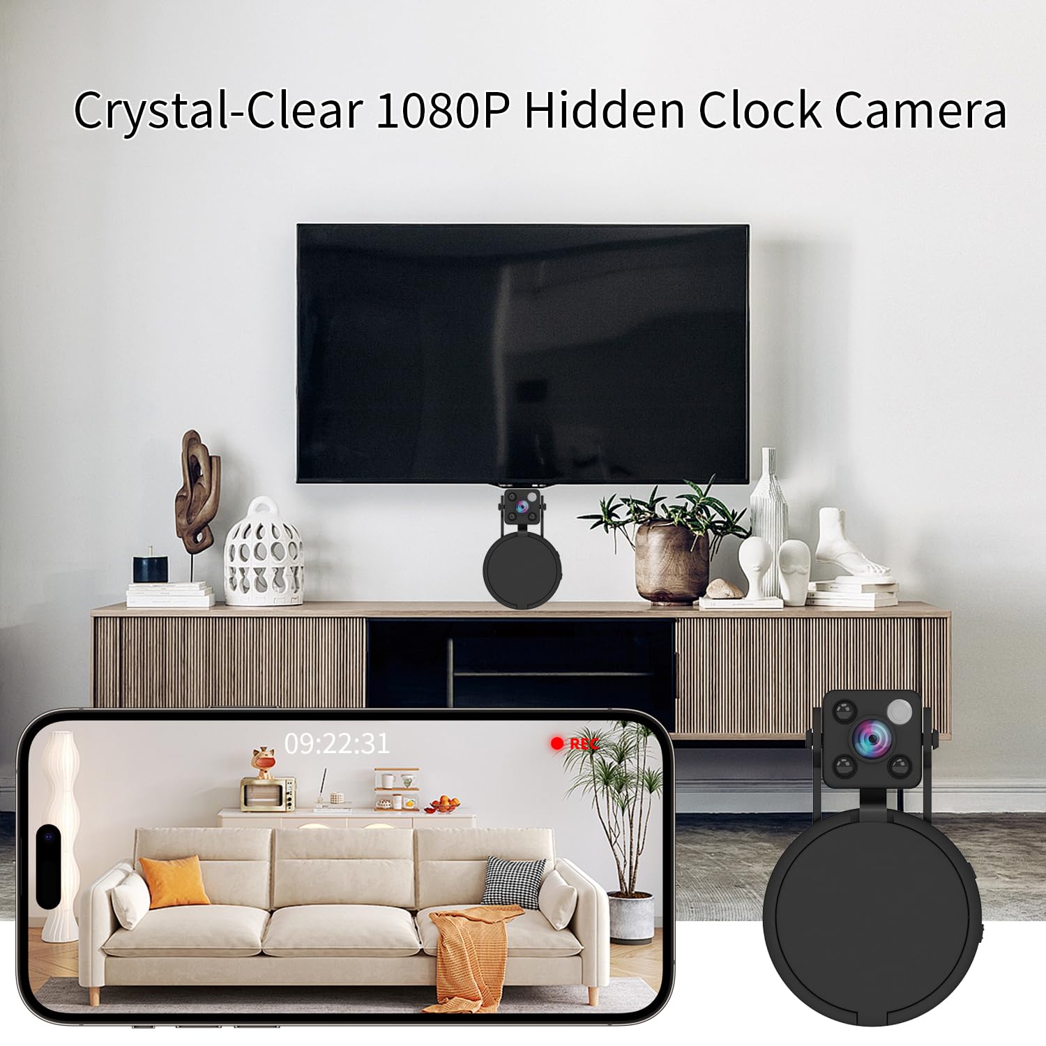 LIBREFLY Mini detectores de cámara espía oculta para seguridad del hogar, uso en interiores y exteriores